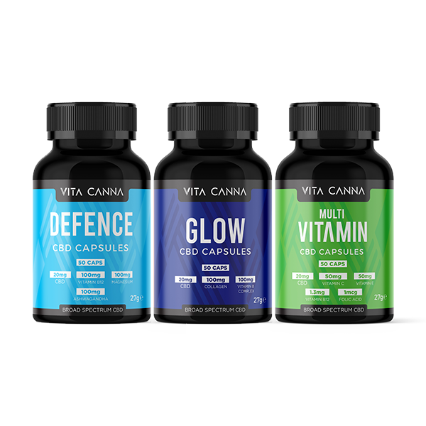 Vitacanna 1000mg Broad Spectrum CBD Vegan Capsules - 50 Caps