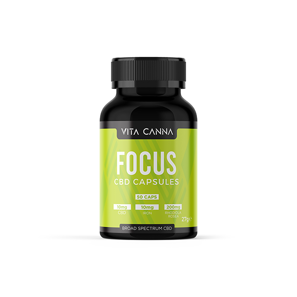 Vitacanna 500mg Broad Spectrum CBD Vegan Capsules - 50 Caps