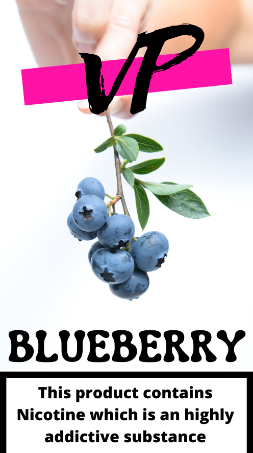 Blueberry  Flavoured E-liquid created by Vapour parlour