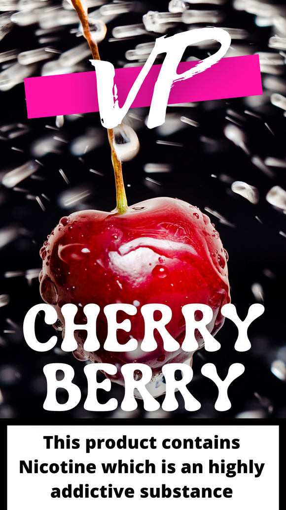 Created due to the demand of a naturally tasting cherry E-liquid we blended the best cherry concentrate we could find with a secret sweet berry to slightly tone down the sourness of the ripe cherry resulting in this amazing Fruity concoction