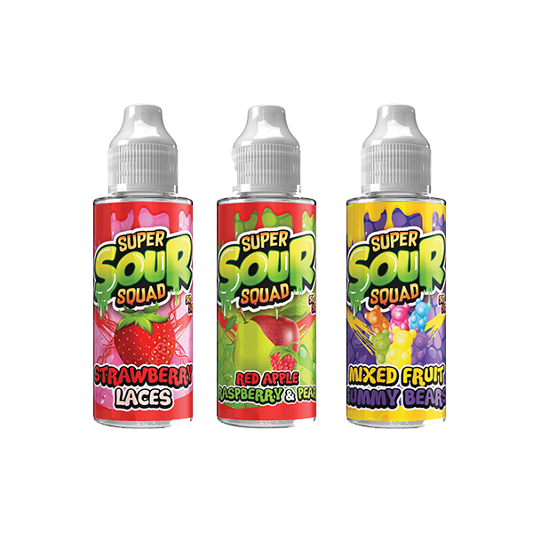 Super Sour Squad 100ml E-liquid 0mg (50VG/50PG)