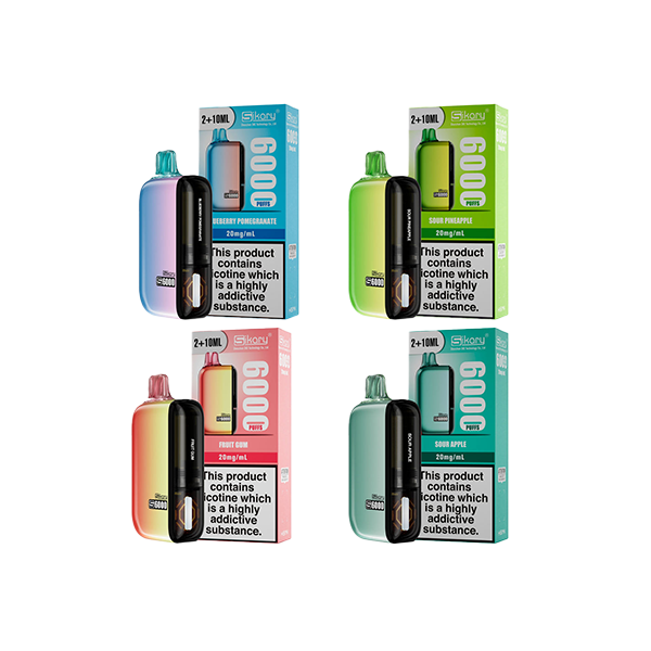 20mg Sikary S6000 Disposable Pod Vape Kit 6000 Puffs (Buy 2 Get 1 Free)