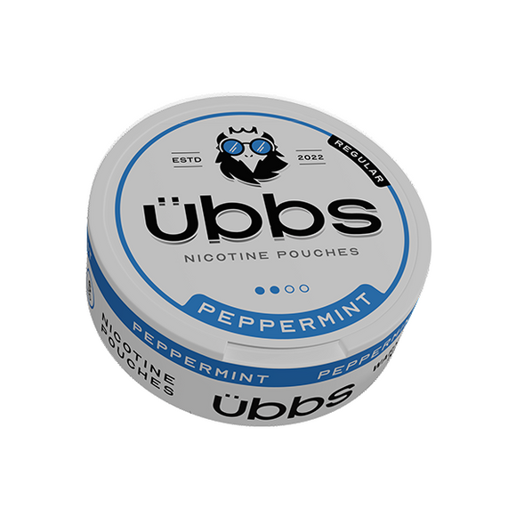 6mg Übbs Peppermint Regular Strength Nicotine Pouches - 20 Pouches