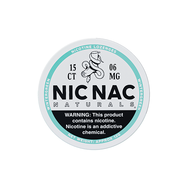 6mg Nic Nac Naturals Nicotine - 15 Lozenge Tablets