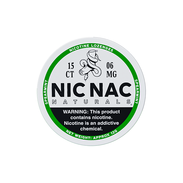 6mg Nic Nac Naturals Nicotine - 15 Lozenge Tablets