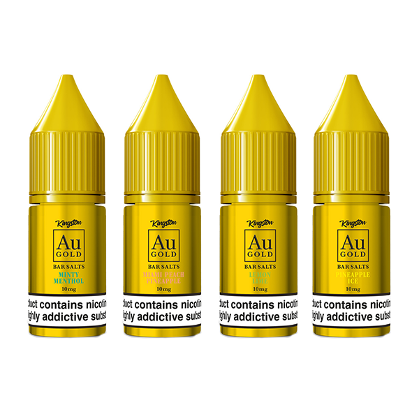 10mg AU Gold By Kingston Nic Salt 10ml (60VG/40PG)