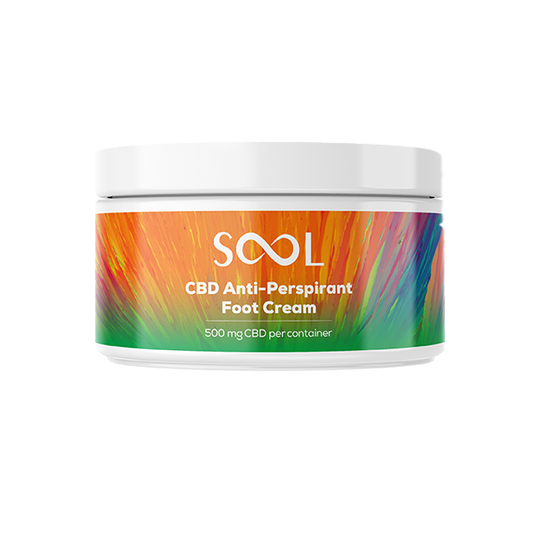 SOOL 500mg CBD Antiperspirant Foot Cream 100ml (BUY 1 GET 1 FREE)