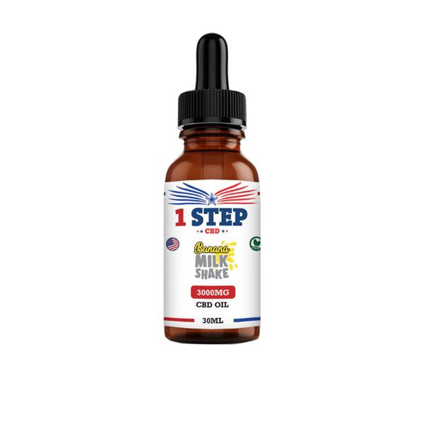 1 Step CBD 3000mg CBD Flavoured Oil 30ml