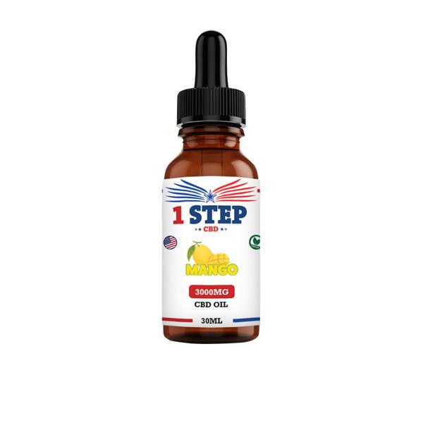 1 Step CBD 3000mg CBD Flavoured Oil 30ml