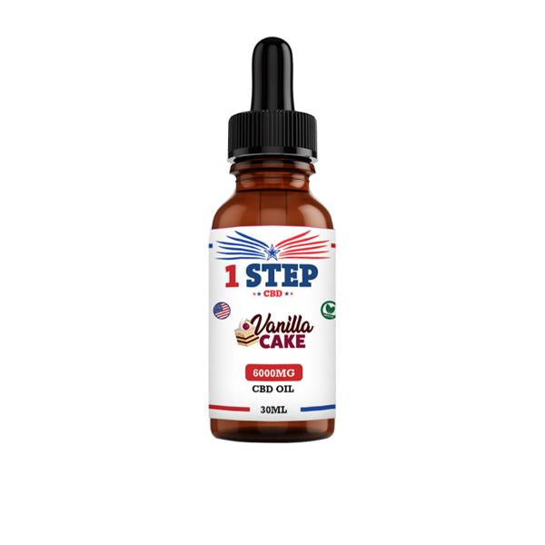 1 Step CBD 6000mg CBD Flavoured Oil 30ml