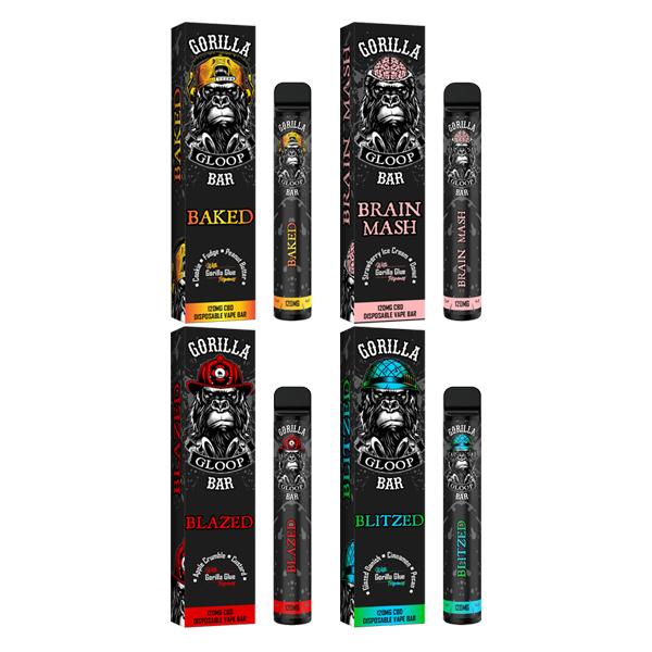 Gorilla Gloop Bar 120mg CBD Disposable Vape Device 600 Puffs