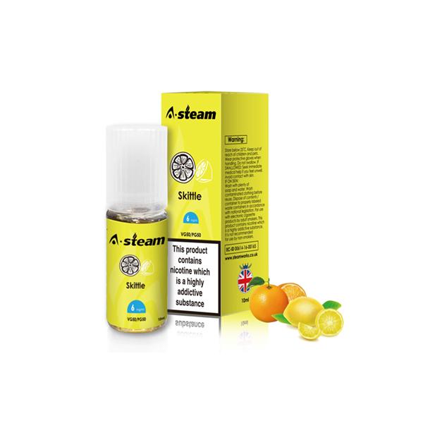 A-Steam Fruit Flavours 3MG 10 x 10ML E-Liquid (50VG/50PG)