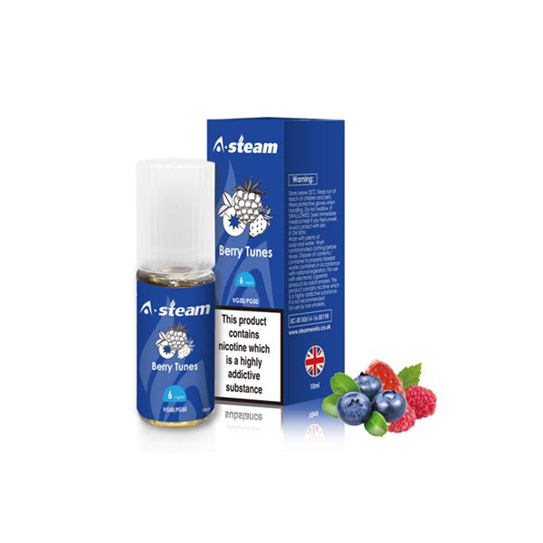 A-Steam Fruit Flavours 3MG 10 x 10ML E-Liquid (50VG/50PG)