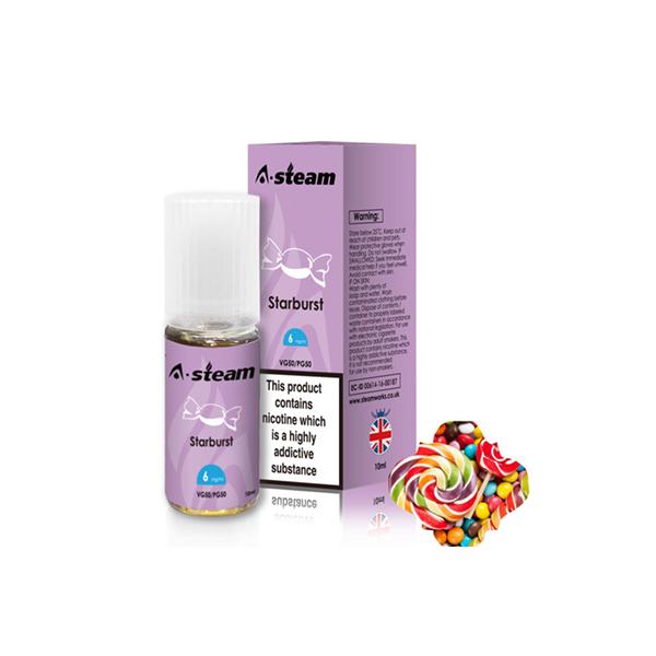 A-Steam Fruit Flavours 3MG 10 x 10ML E-Liquid (50VG/50PG)