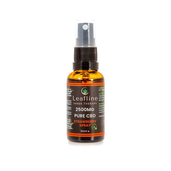 CBD Leafline 2500mg CBD MCT Oil Spray - 30ml