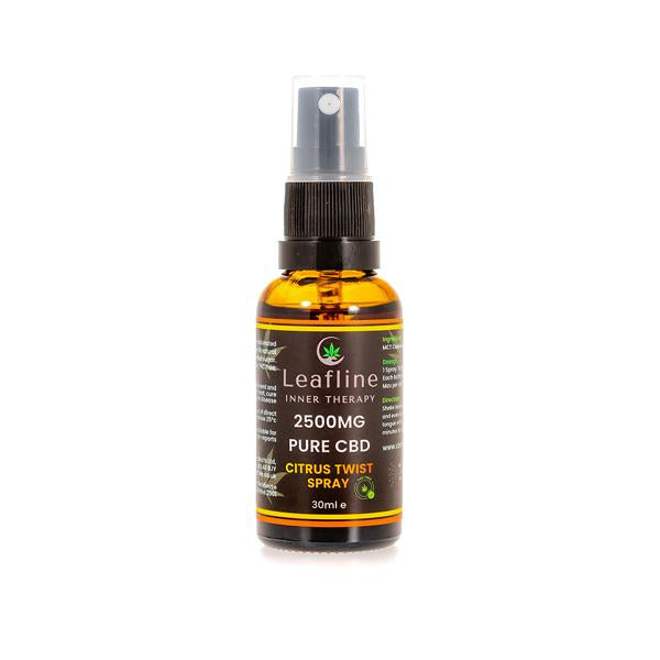 CBD Leafline 2500mg CBD MCT Oil Spray - 30ml