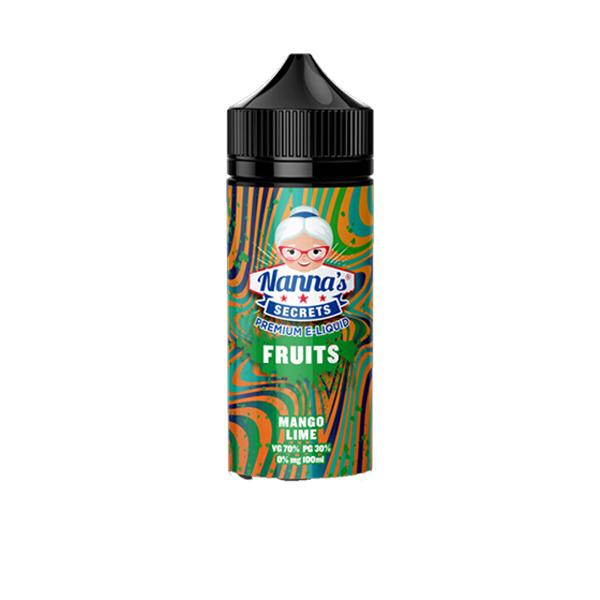 Nanna's Secret Fruits 0MG 100ml Shortfill (70VG/30PG)