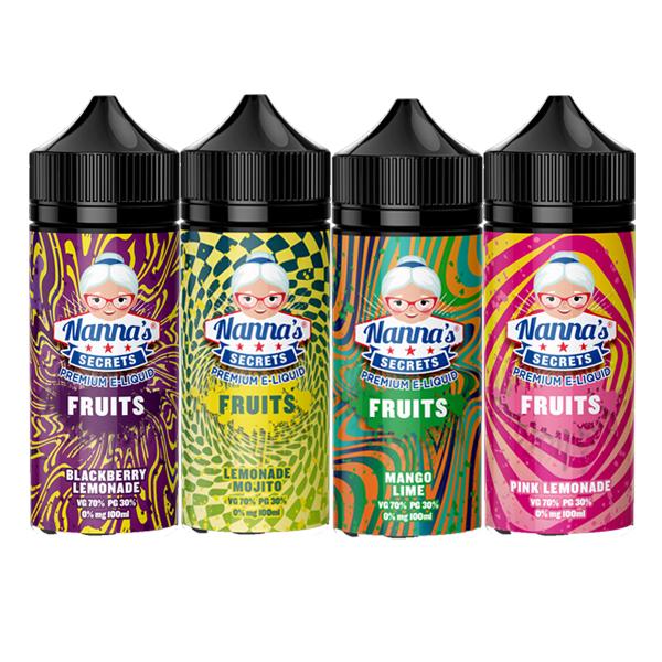 Nanna's Secret Fruits 0MG 100ml Shortfill (70VG/30PG)