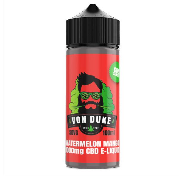 Von Duke 1000mg CBD Vaping Liquid 100ml (70PG/30VG)