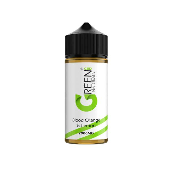 Green Naturals 2000mg CBD Vaping Liquid 100ml (50PG/50VG)