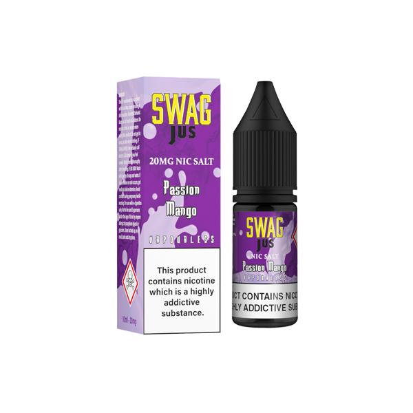 10mg Swag Jus 10ml Vapourless Nic Salts (50VG/50PG)