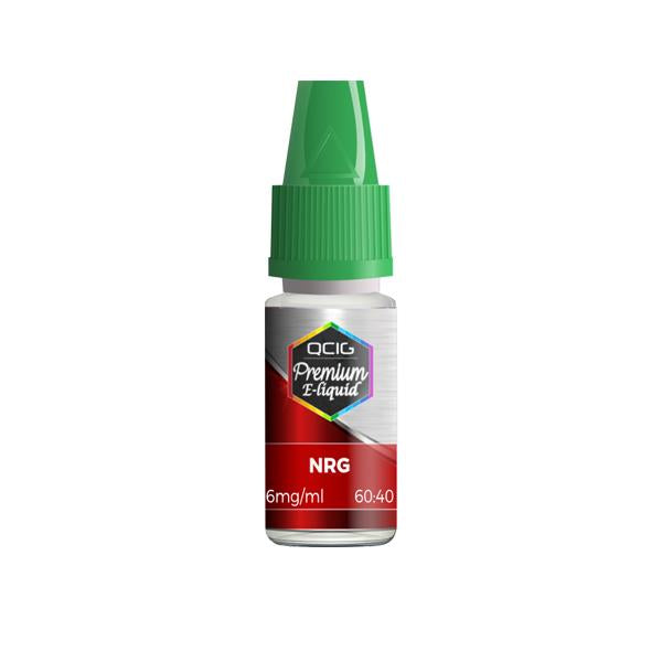 QCig Premium E-Liquids 10ml 6mg (60VG/40PG)