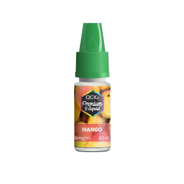 QCig Premium E-Liquids 10ml 6mg (60VG/40PG)