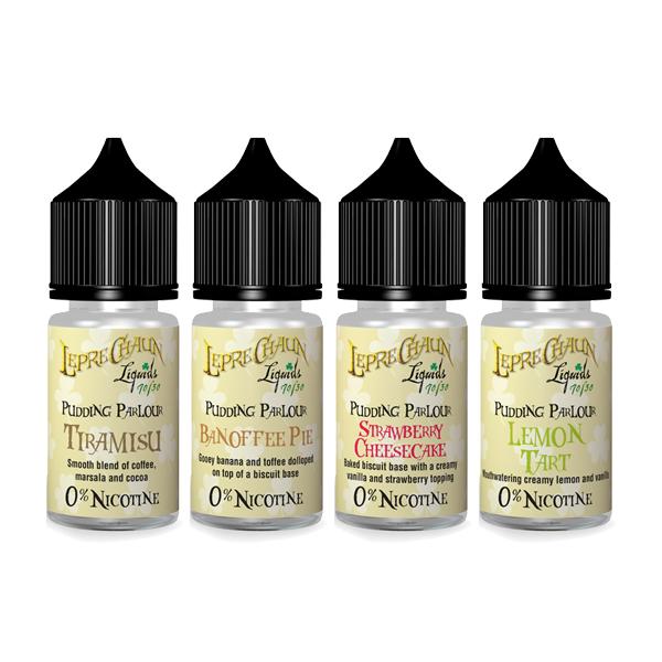 Leprechaun Pudding Parlour 30ml (20ml Shortfill + 1 x 10ml Nic Shots) (70VG/30PG)