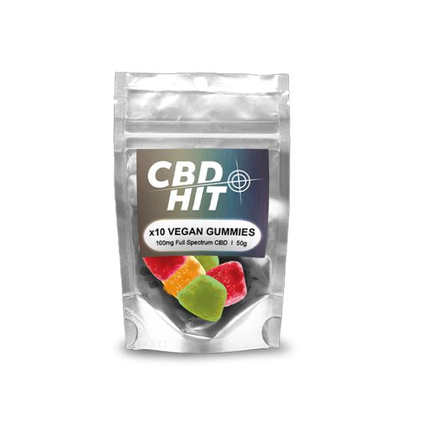 CBD Hit 100mg CBD Vegan Gummies 50g