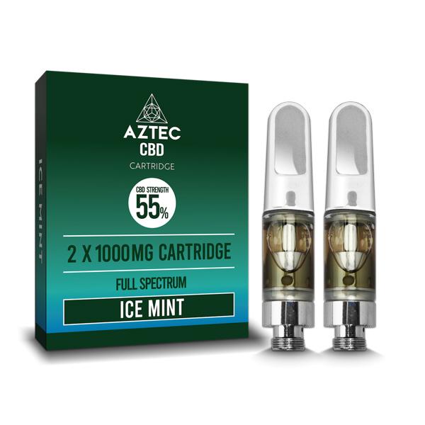 Aztec CBD 2 x 1000mg Cartridge Kit - 1ml