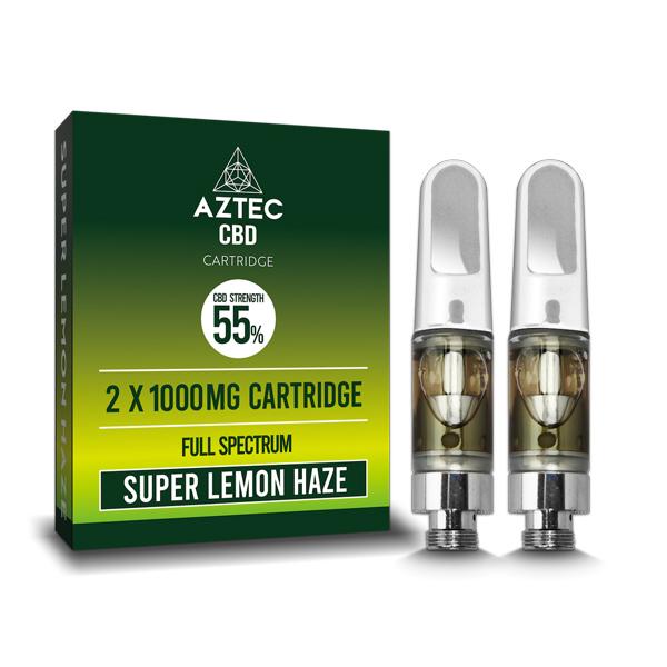 Aztec CBD 2 x 1000mg Cartridge Kit - 1ml