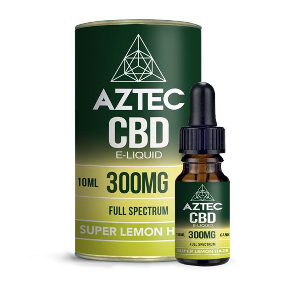 Aztec CBD 300mg CBD Vaping Liquid 10ml (50PG/50VG)