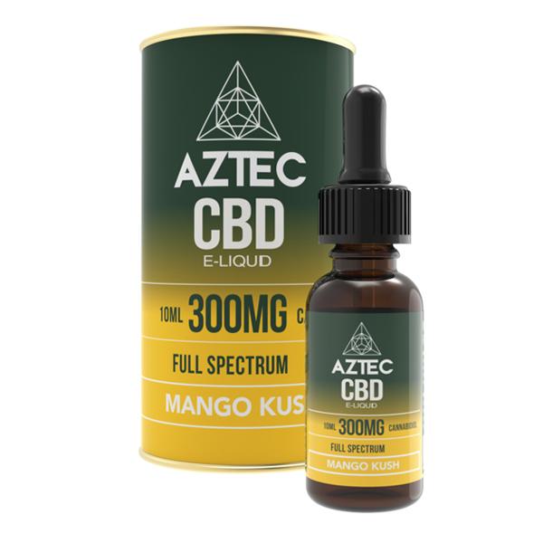 Aztec CBD 300mg CBD Vaping Liquid 10ml (50PG/50VG)