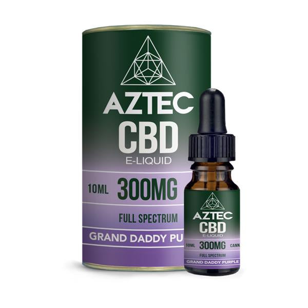 Aztec CBD 300mg CBD Vaping Liquid 10ml (50PG/50VG)