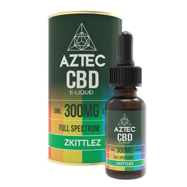 Aztec CBD 300mg CBD Vaping Liquid 10ml (50PG/50VG)