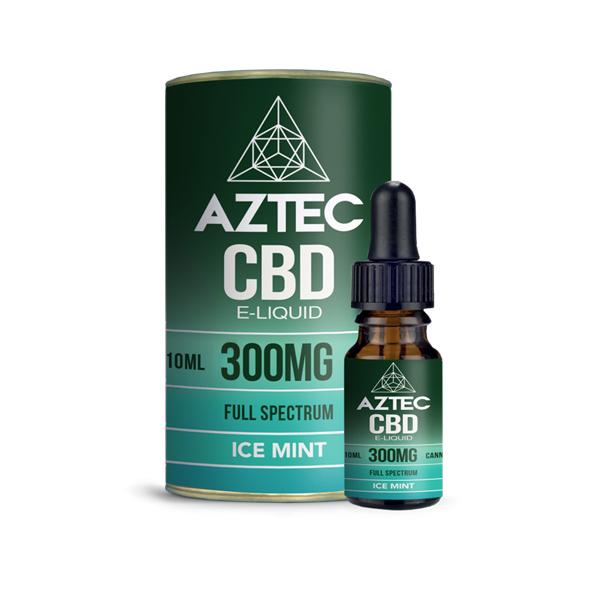 Aztec CBD 300mg CBD Vaping Liquid 10ml (50PG/50VG)