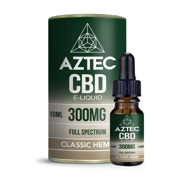 Aztec CBD 300mg CBD Vaping Liquid 10ml (50PG/50VG)