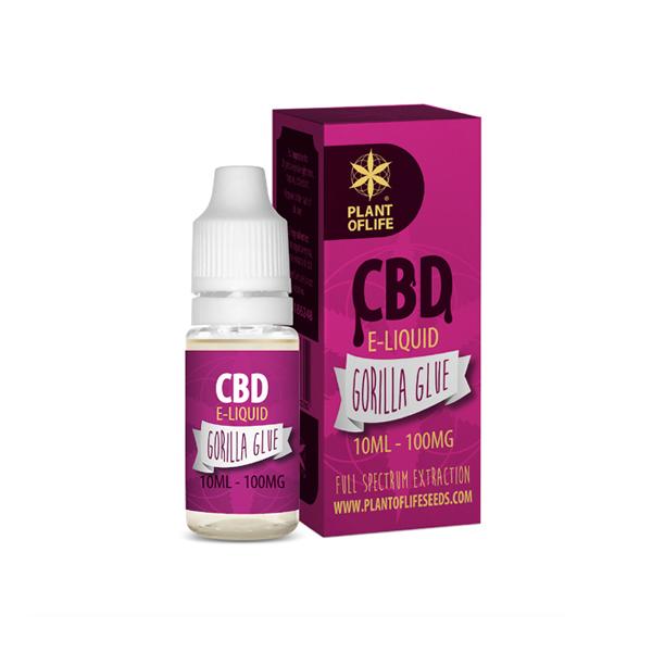 Plant Of Life 100mg CBD Vaping Liquid 10ml (50PG/50VG)