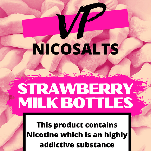 VP NICOSALT 20MG 10ML Strawberry Milk Bottles